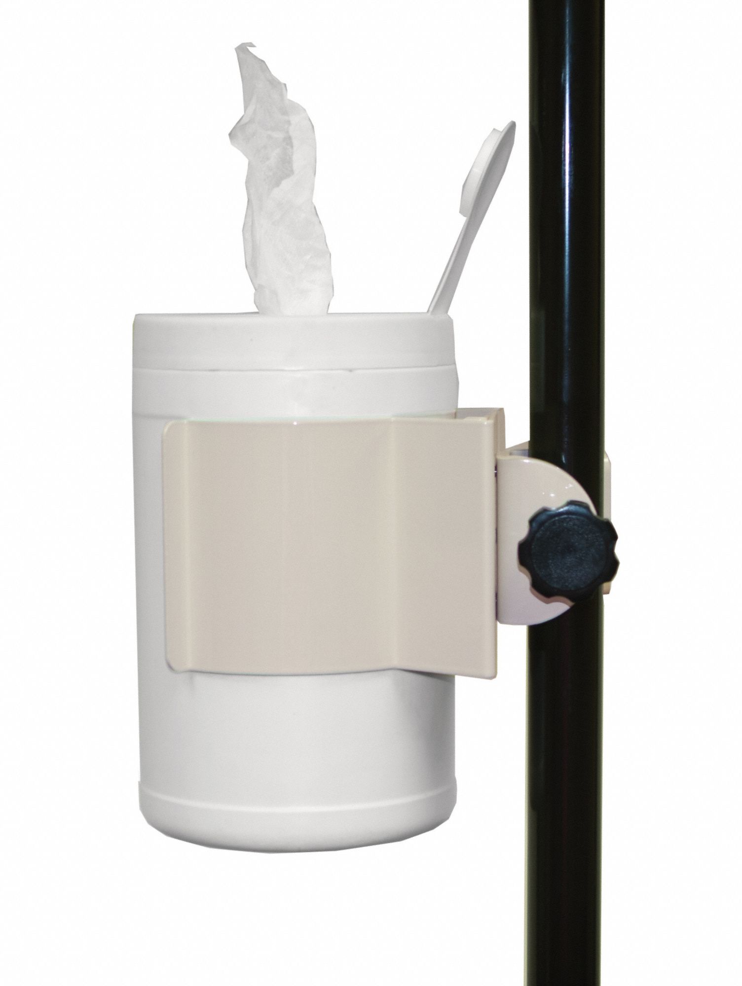 BOWMAN DISPENSERS Disposable Wipe Bracket Pole Mount 3 in Dp, 2 9/16