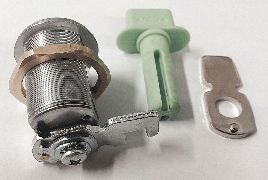 DELTA LOCK Interchangeable Core Keyed Cam Lock For 1 3/16 in Material