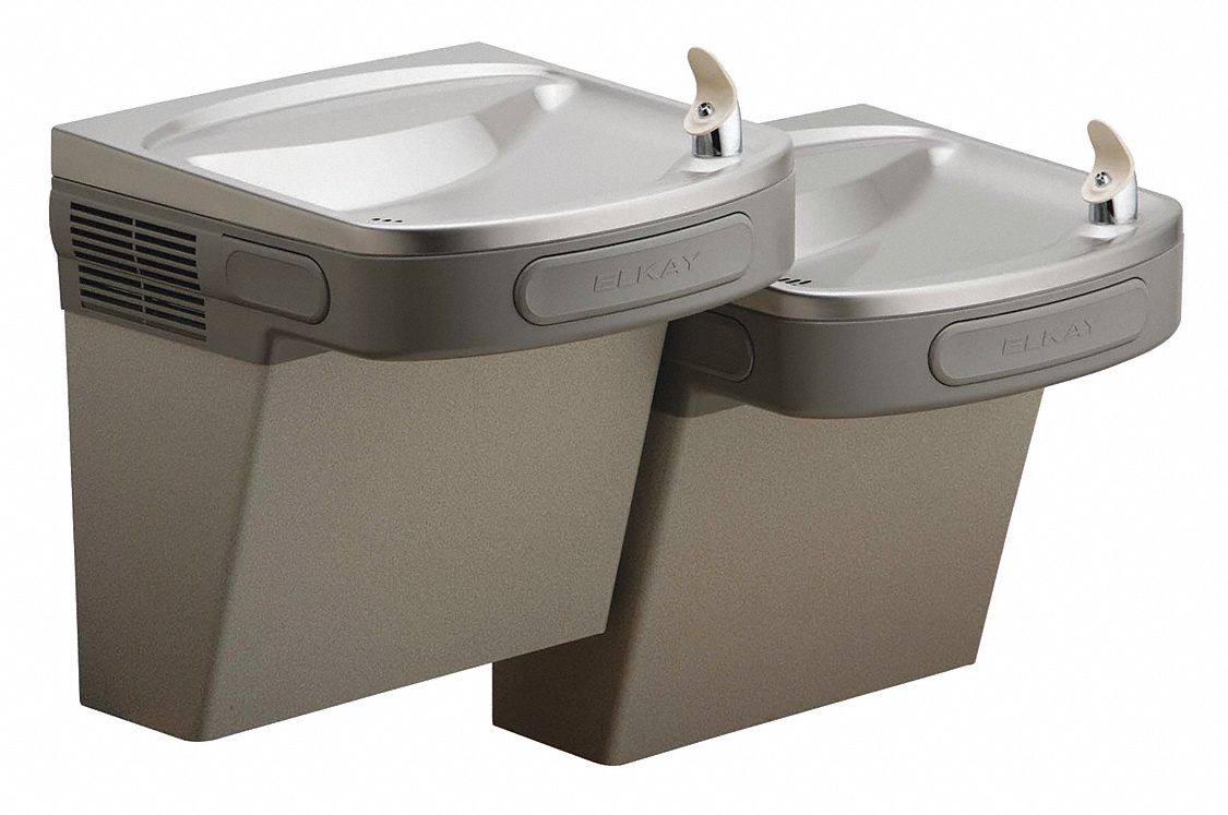 ELKAY Refrigerated Wall Water Cooler, 2 Level, Front and Side Pushbar