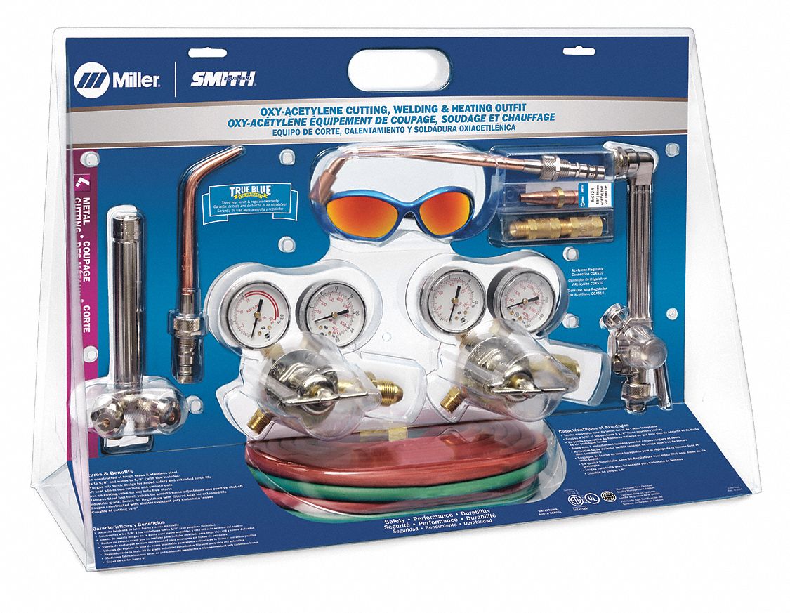 SMITH EQUIPMENT, Acetylene, CGA 510, Gas Welding Outfit 34K087MB55A