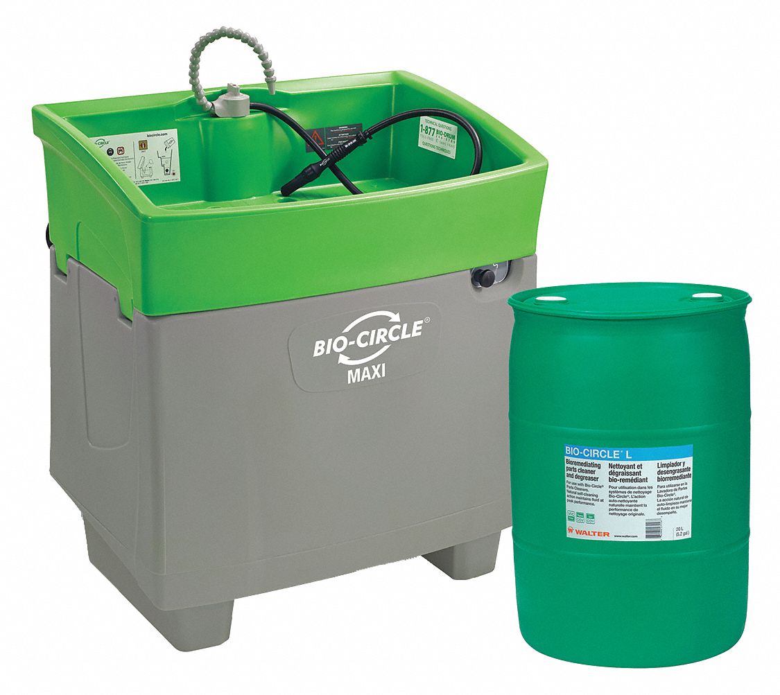 BIOCIRCLE General Purpose Parts Washer Kit 37 gal Tank Capacity, 500