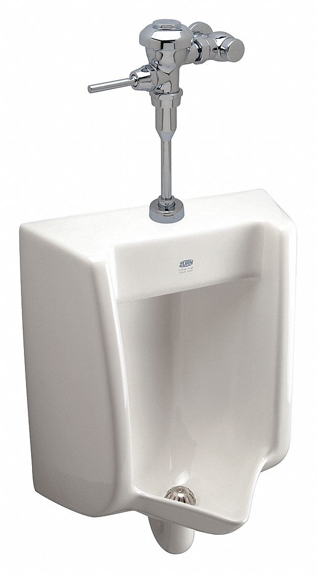 Zurn, 0.125 Gallons per Flush, Siphon Jet Urinal & Manual Flush Valve