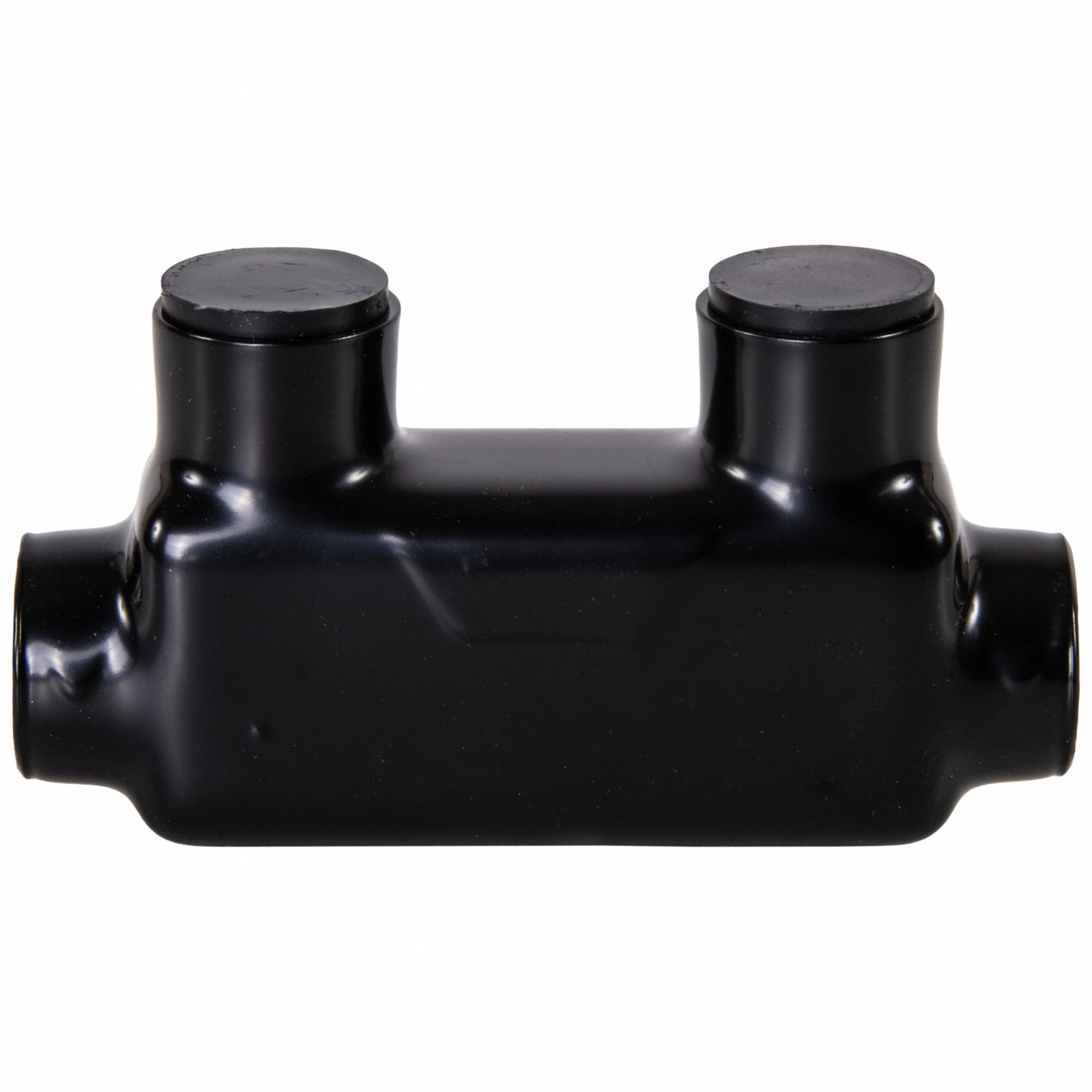 POLARIS Insulated Multitap Connector Black, 2 Ports, 6 AWG 600 kcmil