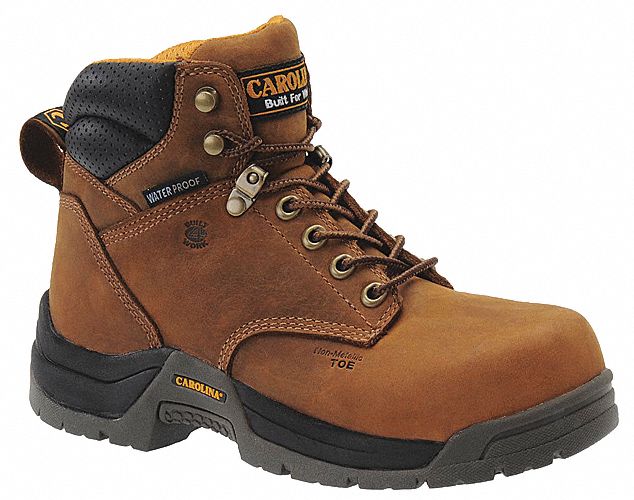 CAROLINA SHOE 6 in Work Boot, 7 1/2, M, Women's, Brown, Composite Toe