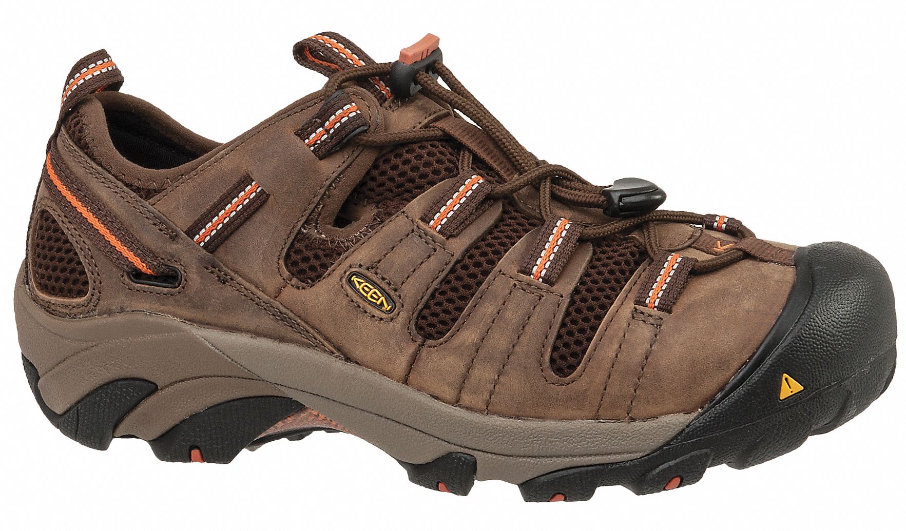 KEEN Hiker Shoe, 12, D, Men's, Brown, Steel Toe Type, 1 PR 34WR74