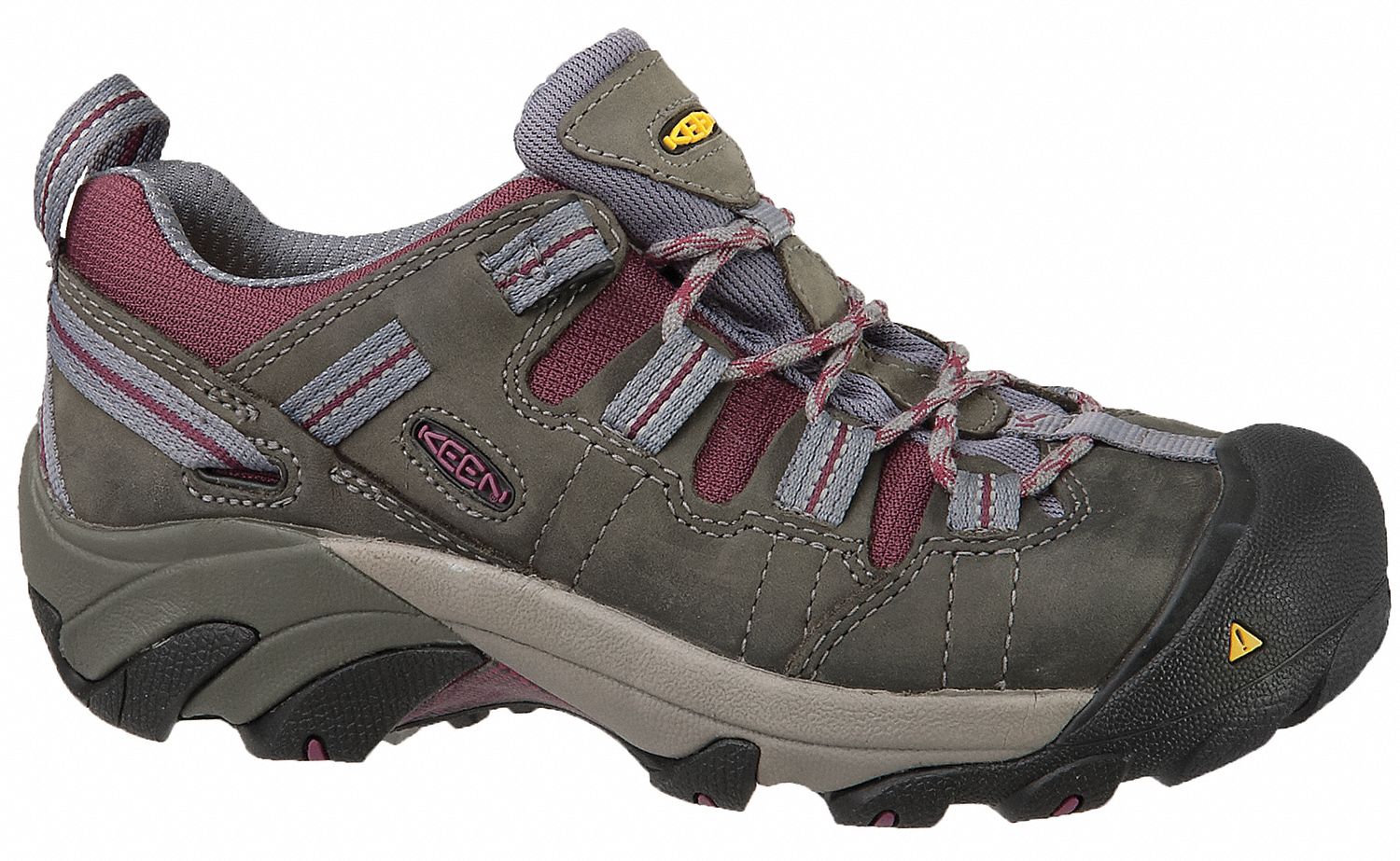 KEEN Hiker Shoe, 5, W, Women's, Gray, Steel Toe Type, 1 PR 34WU18