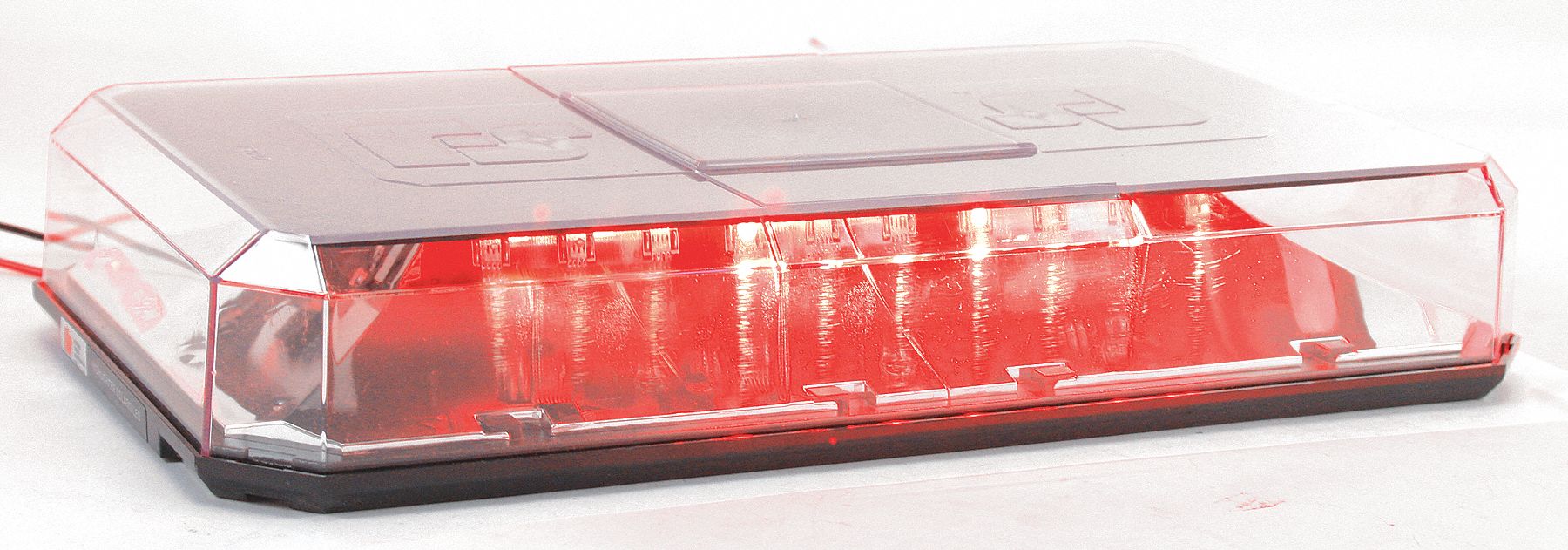 FEDERAL SIGNAL Red Mini Light Bar, LED Lamp Type, PERMANENT MOUNT