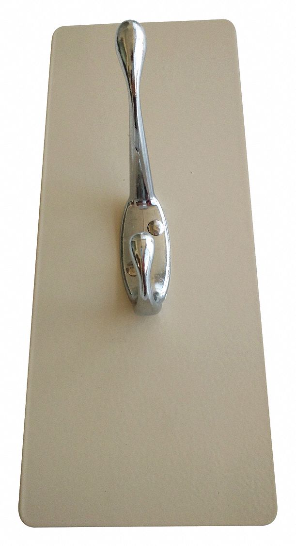 GRAINGER APPROVED Mount Hook 1 Hooks, Aluminum, Polished, 10