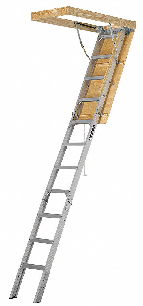LOUISVILLE Attic Ladder: 7 ft 11 in to 10 ft 3 in, 22-1/2 in x 54 in
