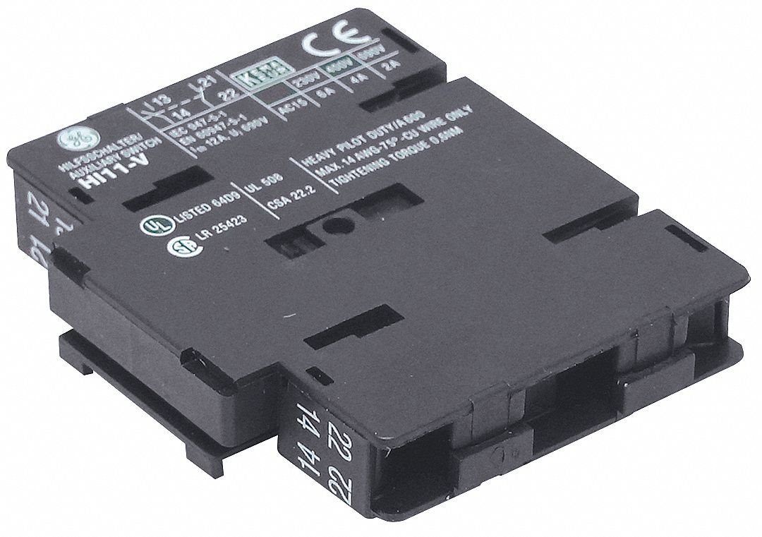 DAYTON 1NO/1NC Auxiliary Contact, Disconnect Switch Size 25 A 40 A 63