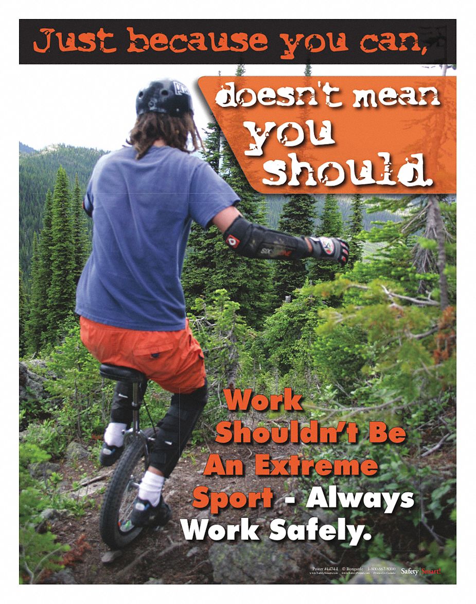 Safety Poster 35LG91P4474 Grainger
