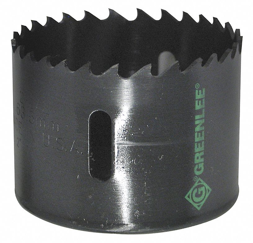 GREENLEE, 2 1/2 in Saw Dia., 4/6, Hole Saw 35MJ0782521/2 Grainger