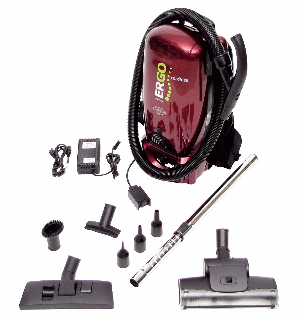 ATRIX Cordless Backpack Vacuum, 71 cfm, HEPA Vacuum Filtration Type, 2