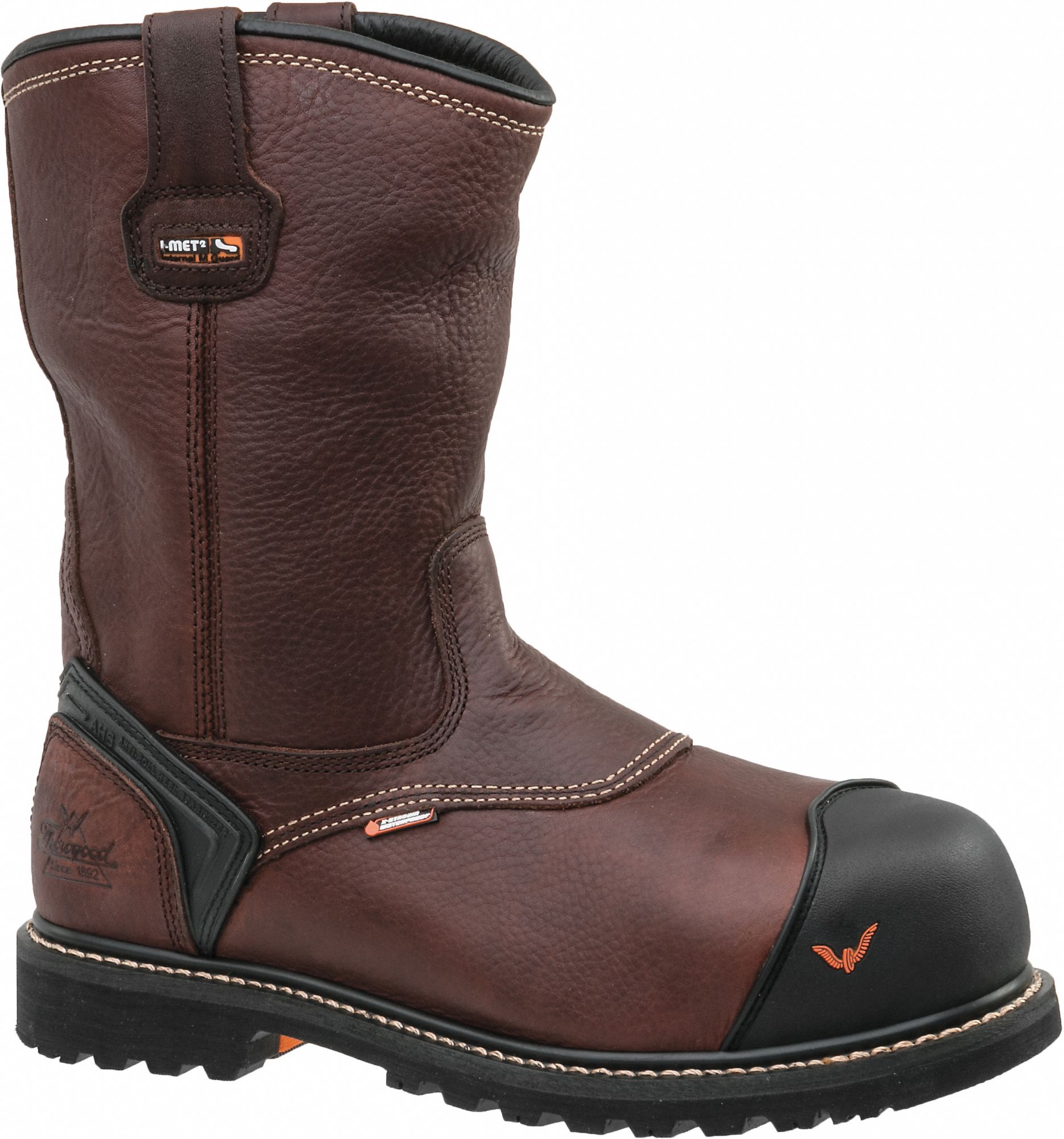 THOROGOOD SHOES Work Boots,Mens,8,M,Waterproof,Brown,PR 35MY83804