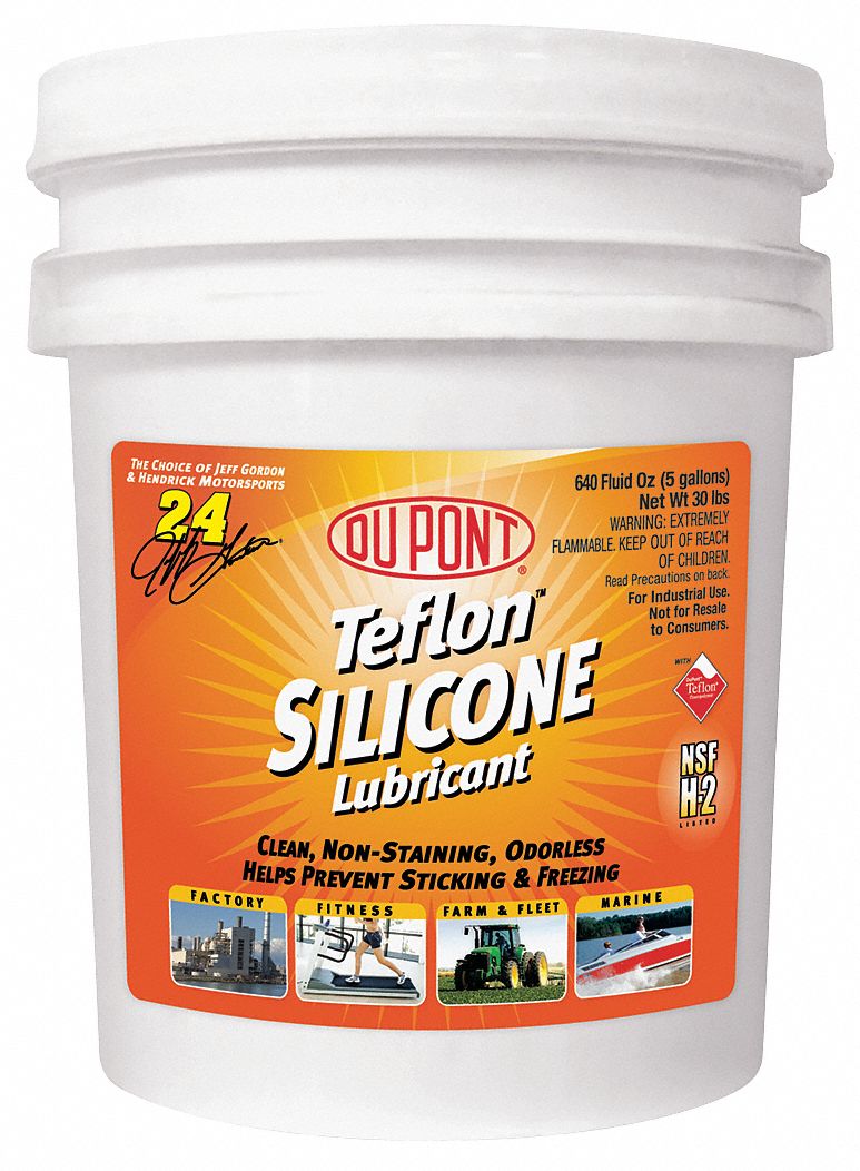 TEFLON General Purpose Lubricant, 40° to 400°F, No Additives, Net Fill 5 gal, Pail 35RP26MS