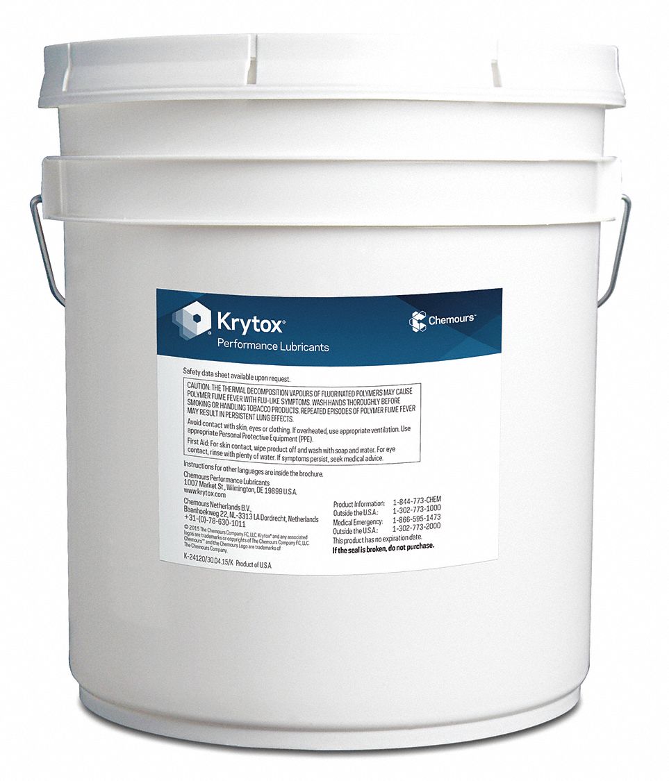 KRYTOX White, PTFE, Multipurpose Grease, 20 kg, 2 NLGI Grade 35RU50