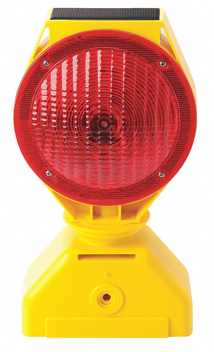 7 1/8 in Overall Lg, 12 7/8 in Ht, Solar Barricade Light 35T130