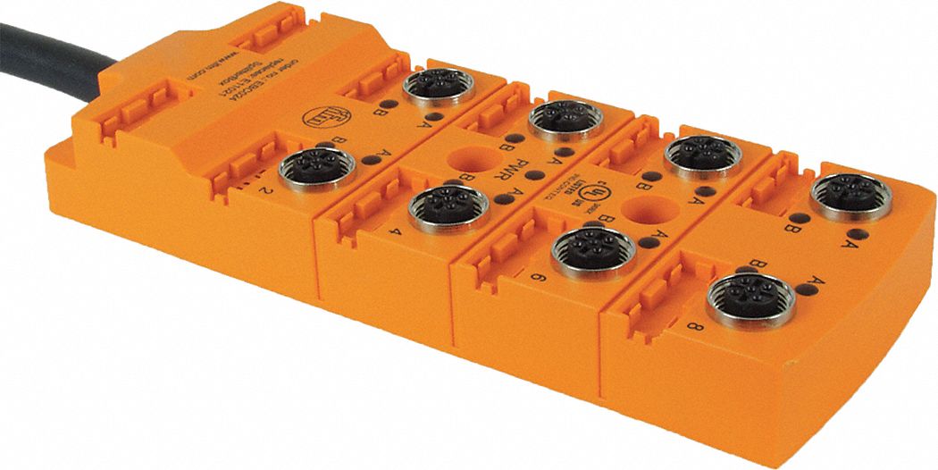 IFM Sensor Wiring Block, 8 Pin, Receptacle 35T510EBC036 Grainger