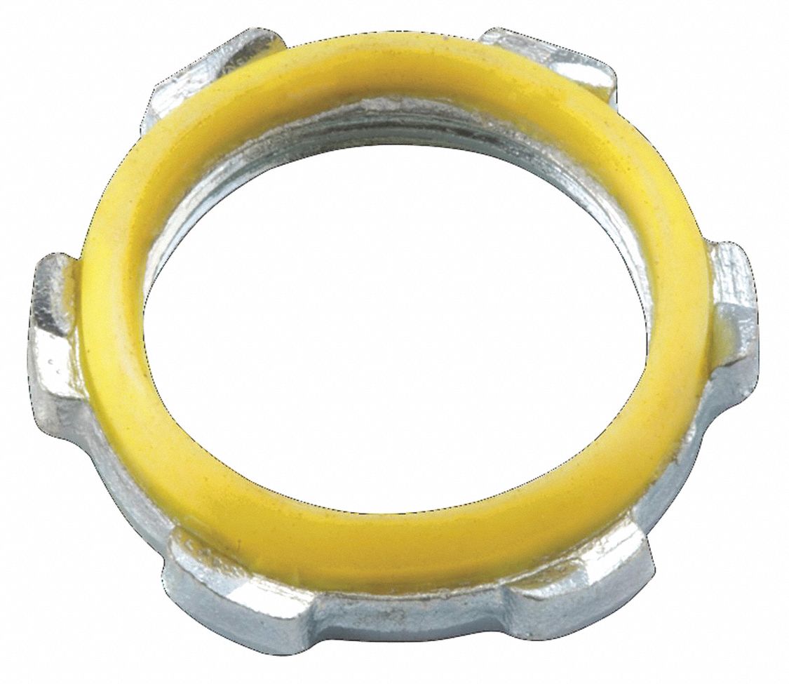 1/2 in Trade Size, Steel, Sealing LockNut for Threaded RMC/IMC 35U185