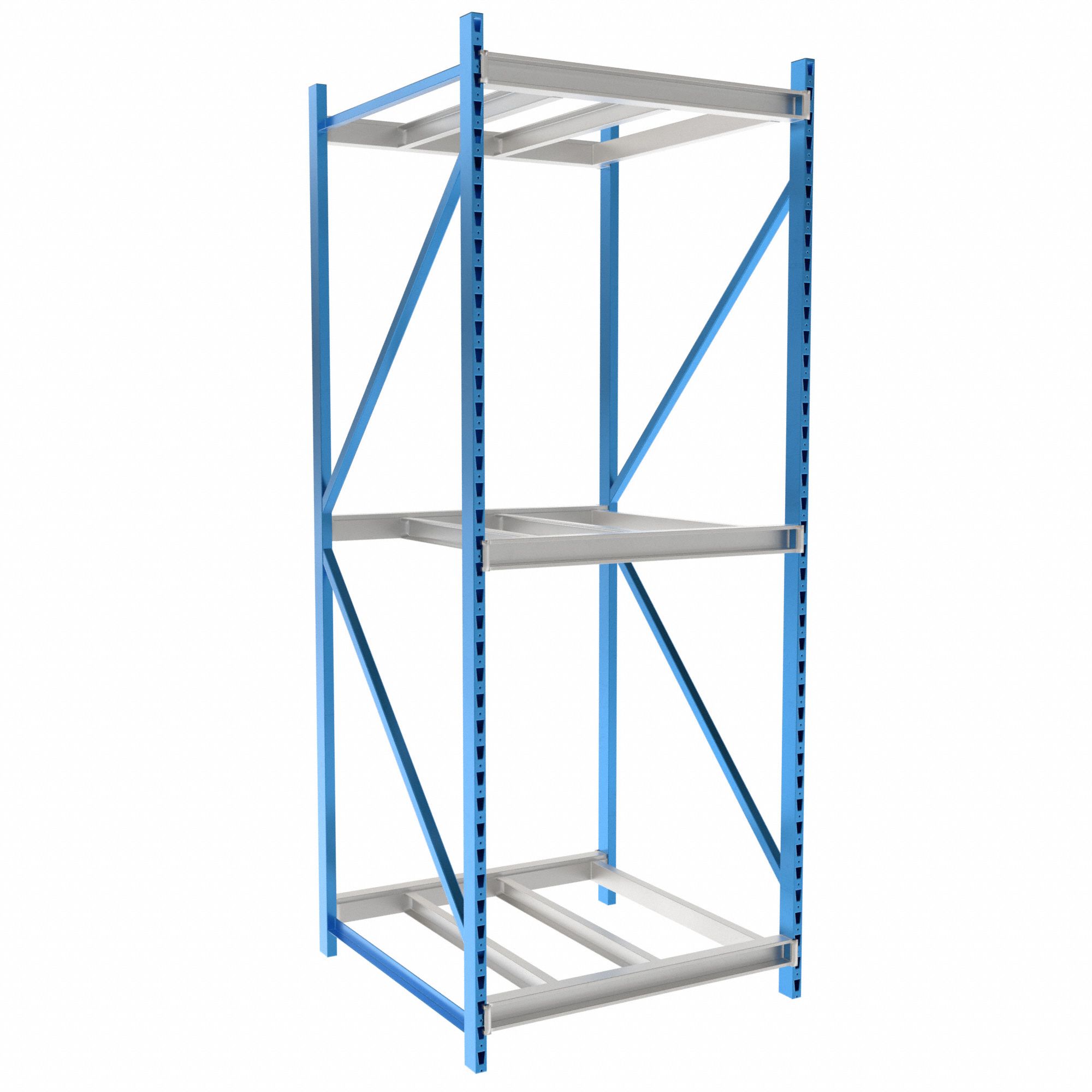 HALLOWELL, Starter, HeavyDuty, Bulk Rack Shelving 35UP58HBR48481233SPB Grainger
