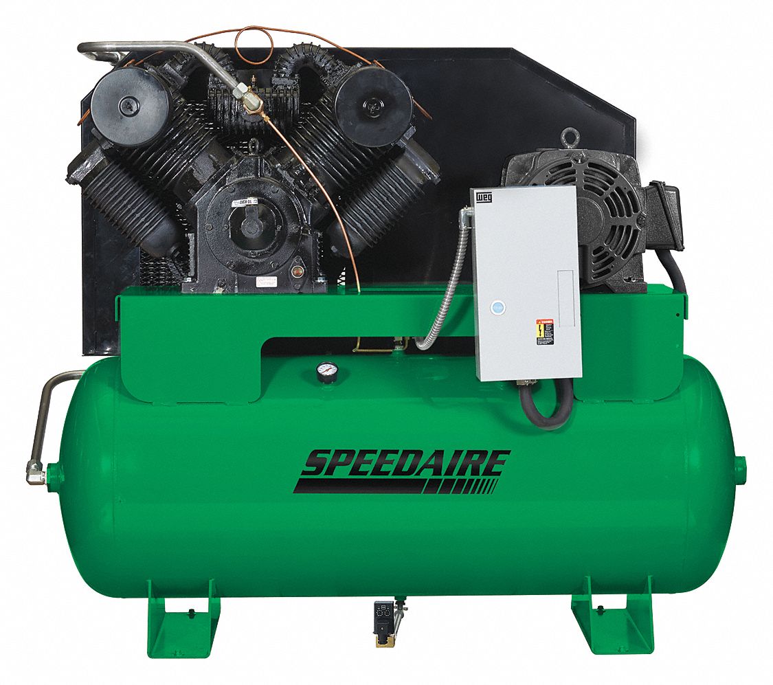SPEEDAIRE 3 Phase Electrical Horizontal Tank Mounted 25.0 hpHP Air