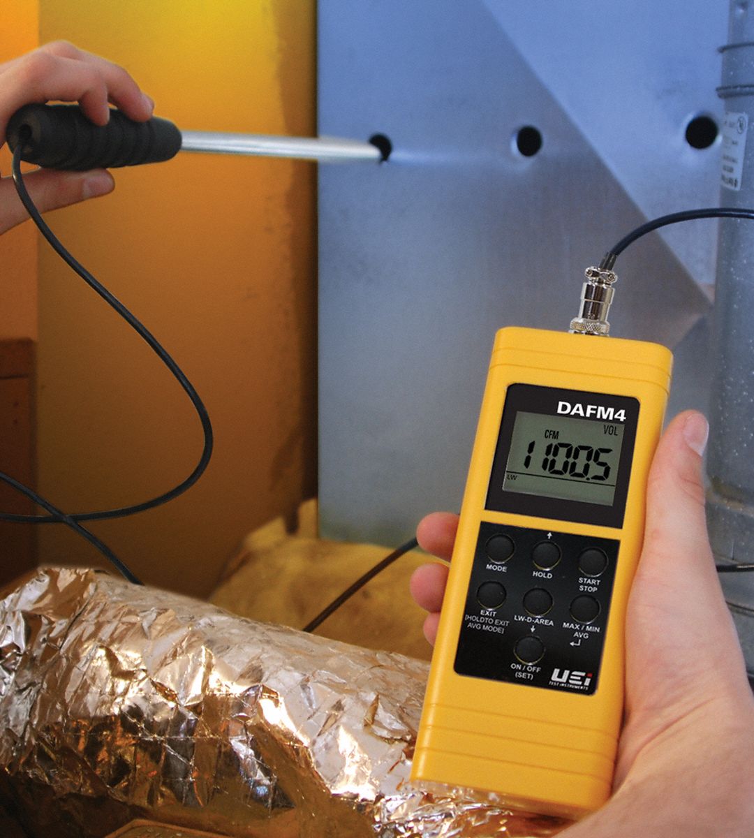 UEI TEST INSTRUMENTS Anemometer, Hot Wire and Thermistor, No, Yes, 99