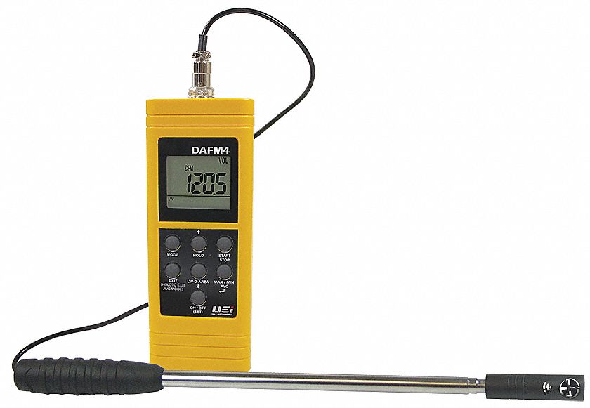 UEI TEST INSTRUMENTS Anemometer, Hot Wire and Thermistor, No, Yes, 99