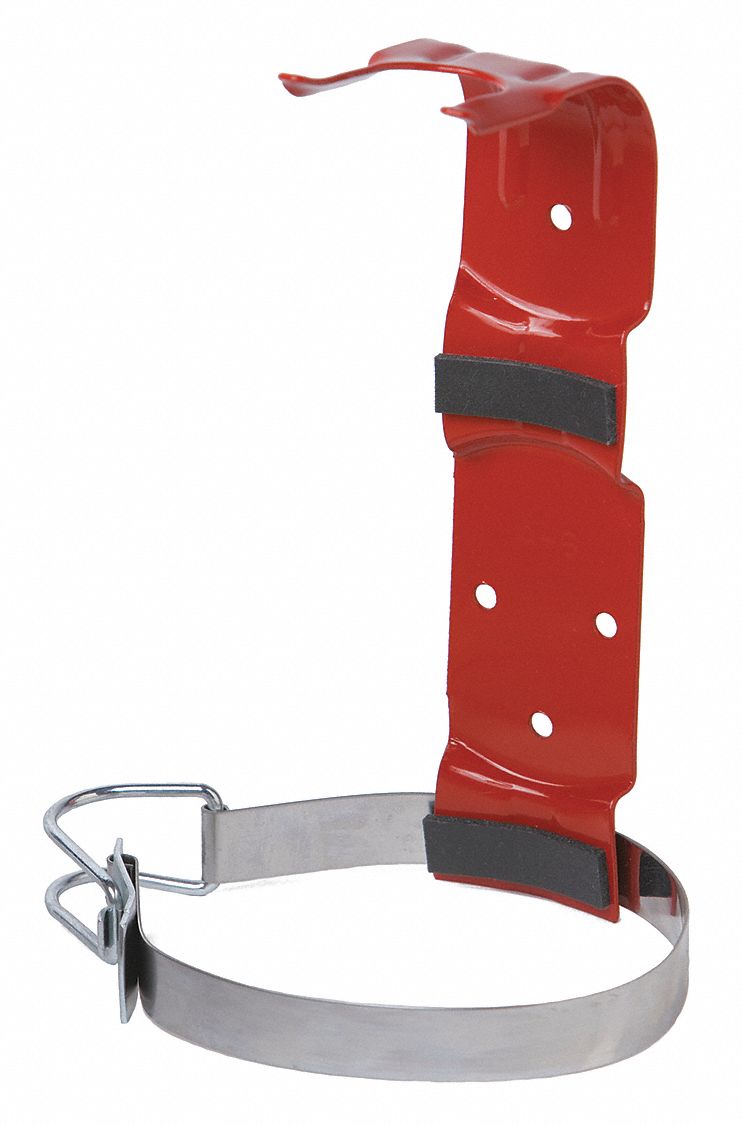 Buckeye Fire Extinguisher Bracket, Strap, 5 lb. Capacity, 41/4
