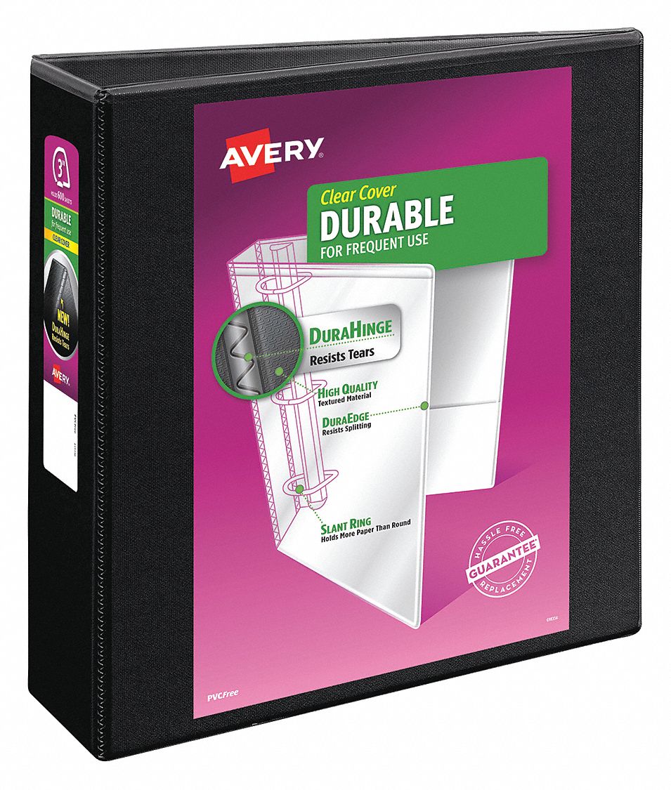 3 in Ring Size - Binders, D-Ring, 3-Ring Binder - 35X471|AVE09700