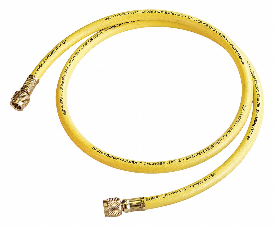 JB INDUSTRIES, Charging/Vacuum Hose, 3/8 in Female, Charging/Vacuum Hose 35Y836CL660Y Grainger