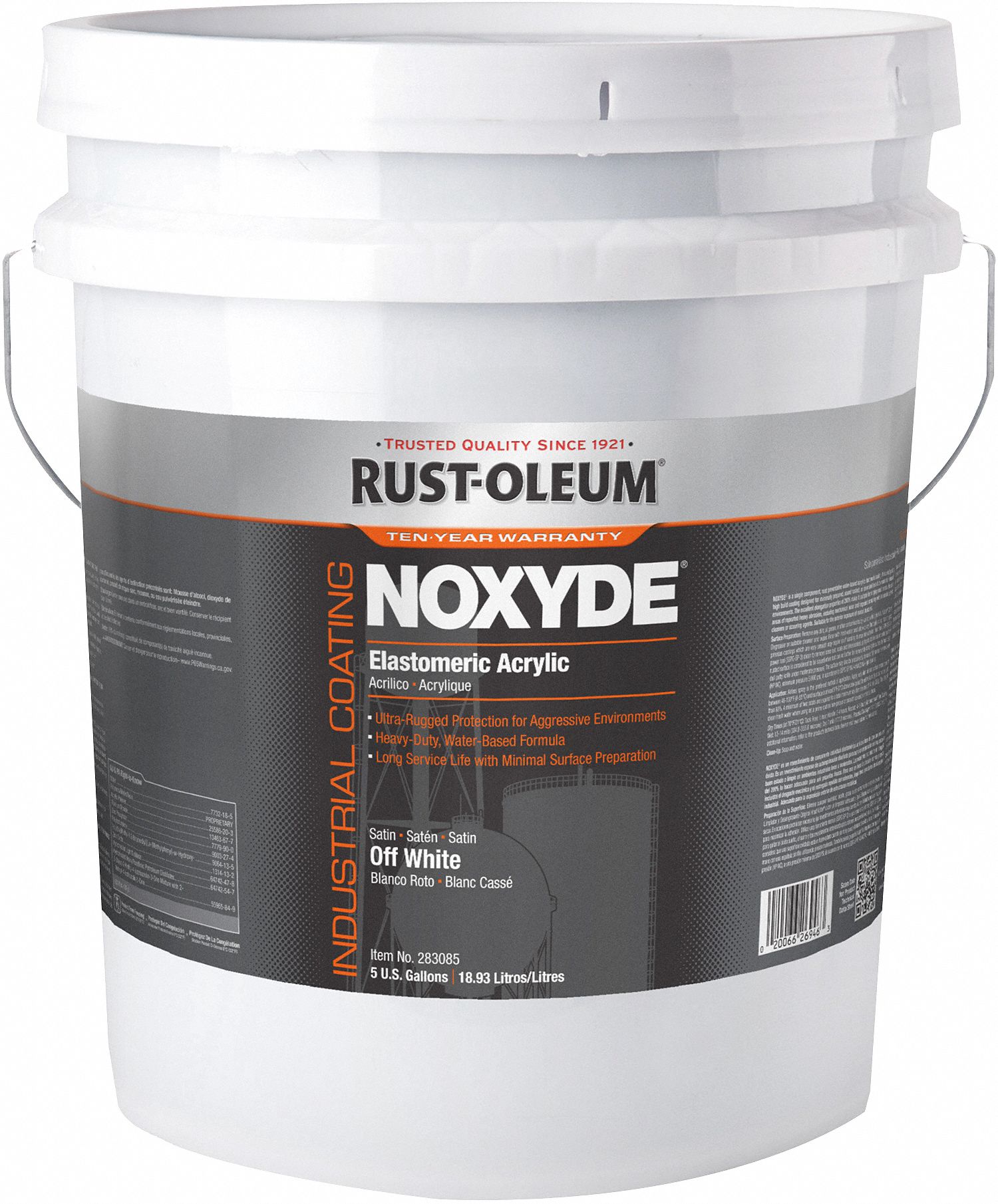 RUSTOLEUM, Base, Water, Elastomeric Acrylic Coating 35YJ71283085