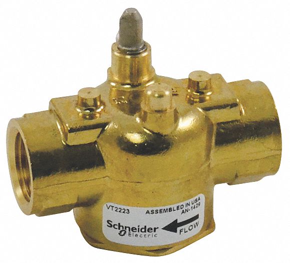 SCHNEIDER ELECTRIC, Fits Schneider Electric Brand, VT2223, Valve, 2Way, 1/2" NPT, 3.5Cv