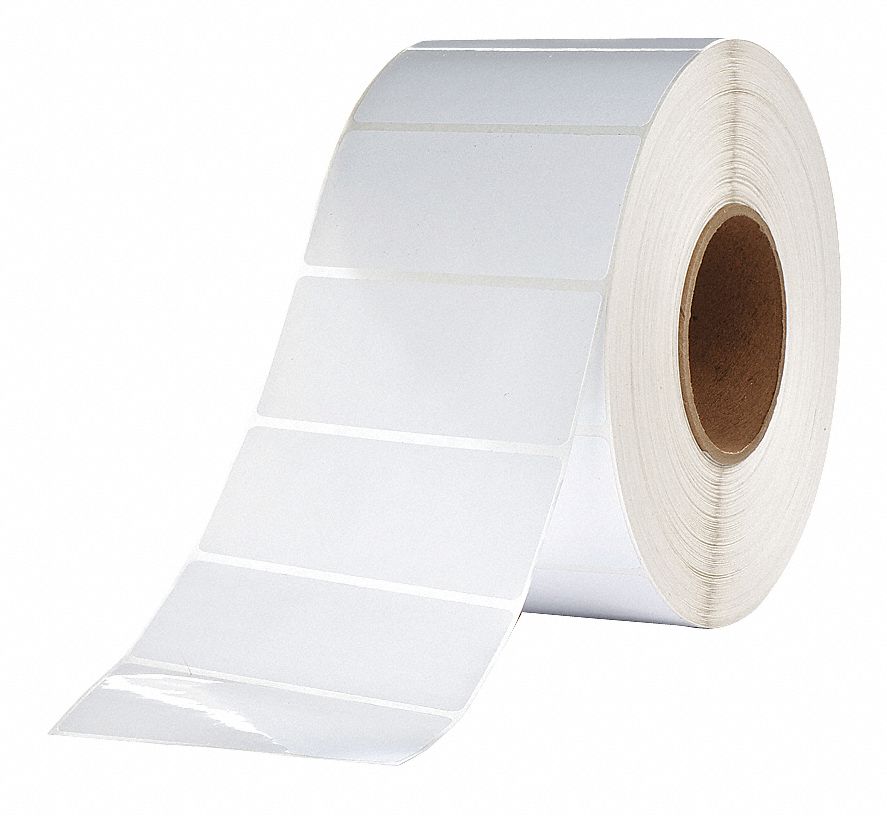 GRAINGER APPROVED Thermal Transfer Label Rolls Ribbon Required