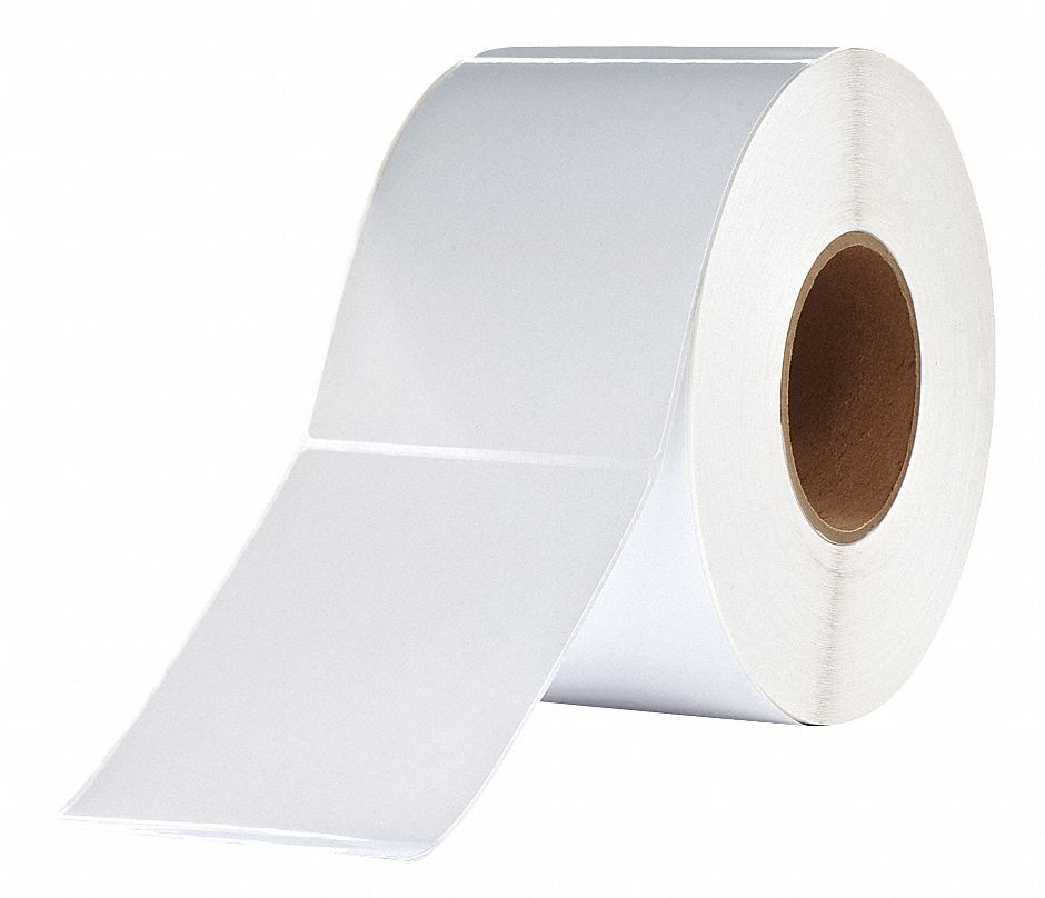 GRAINGER APPROVED Thermal Transfer Label Rolls Ribbon Required