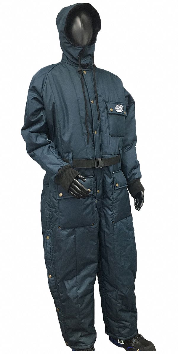 POLAR PLUS, XL ( 42 in x 48 in ), Navy, Coverall with Hood 35YR02