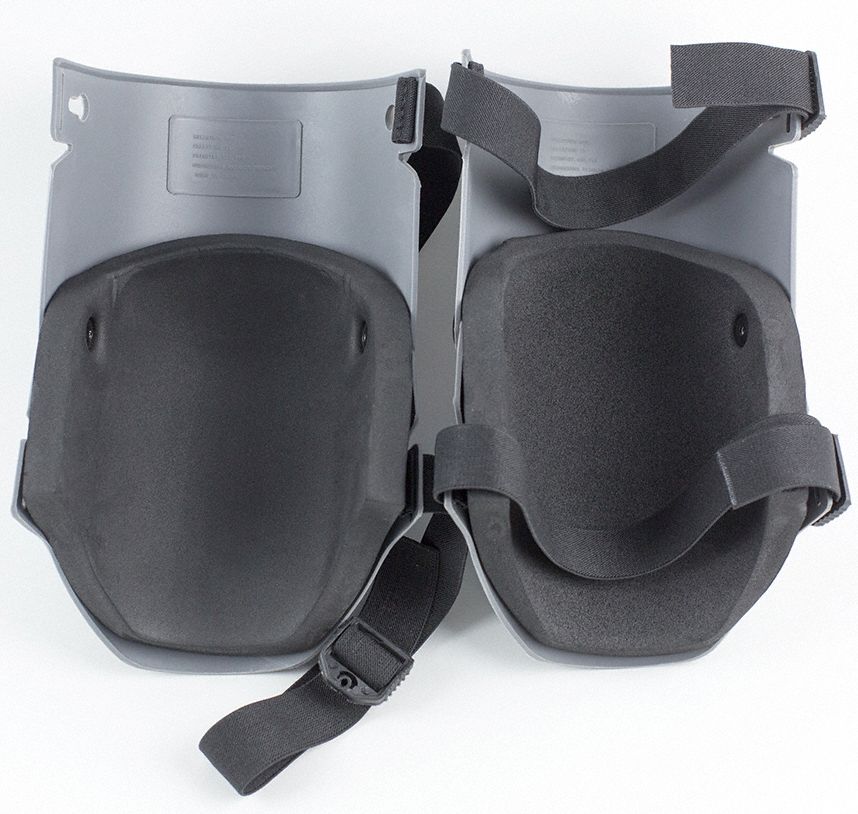 SELLSTROM Hard Shell 2Strap Knee Pads, Orange/Gray, Universal 35YZ34