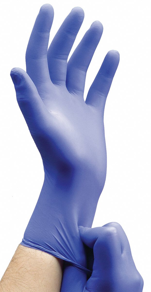 MICROFLEX Nitrile, Disposable Gloves, L, PowderFree, 4.7 mil Palm