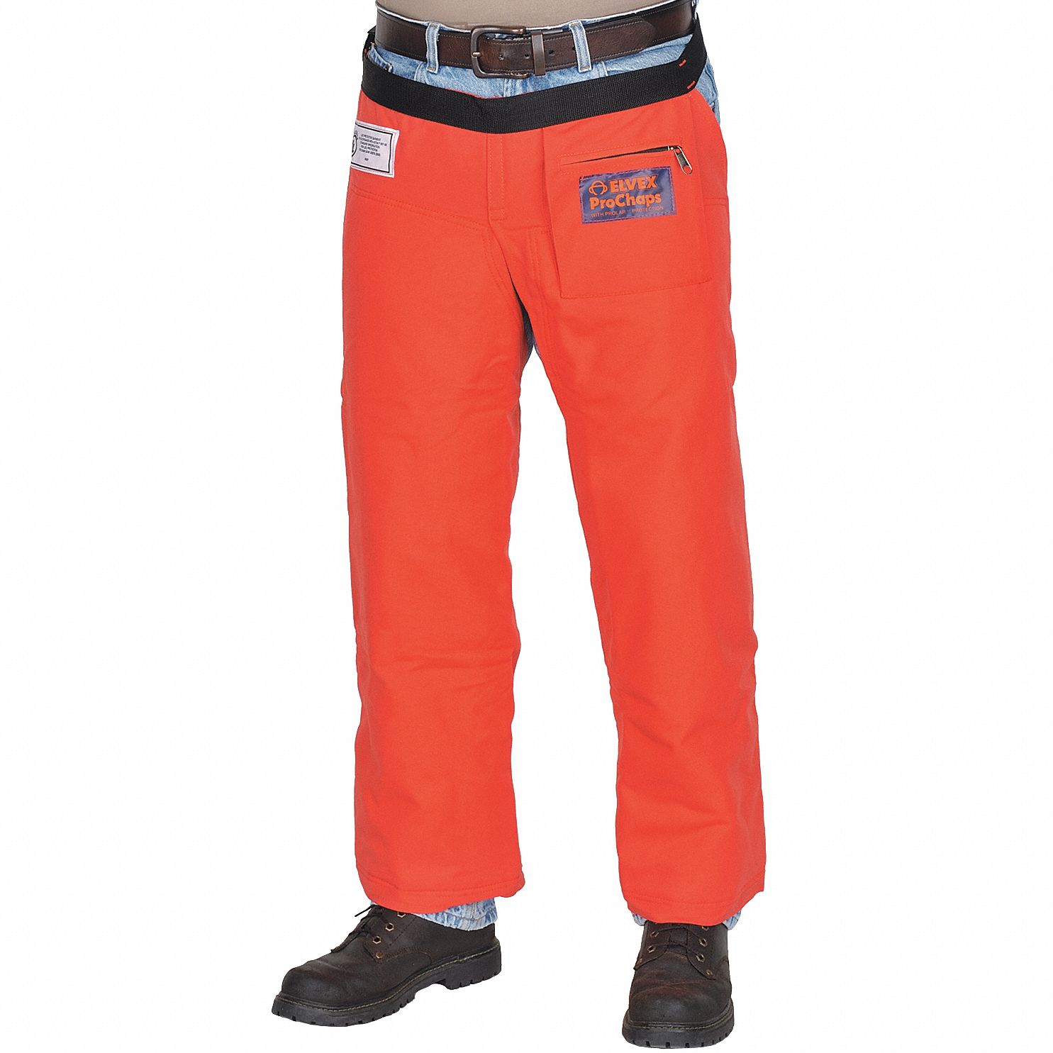ELVEX Chain Saw Chaps,Orange,36 In. L,Nylon 3MCJ3JE9036 Grainger