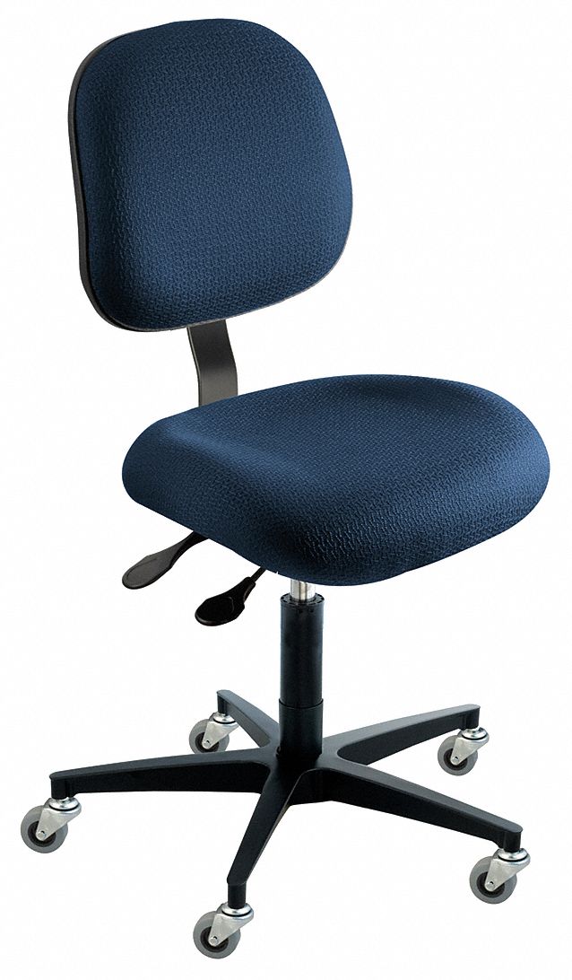 BIOFIT Ergonomic Chair Cloth, 17 in to 22 in, 300 lb Wt Capacity, Navy