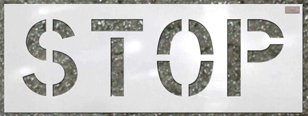 C.H. HANSON 70063 Stencil,Stop,24 x 12 In. 81834700632 eBay