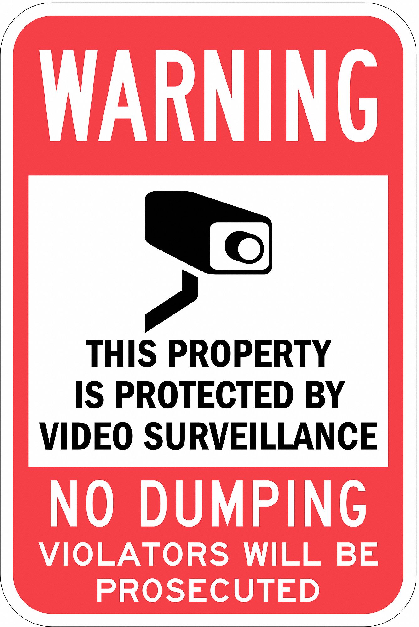 LYLE Property Sign, This Property Protected No Dumping, Sign Header