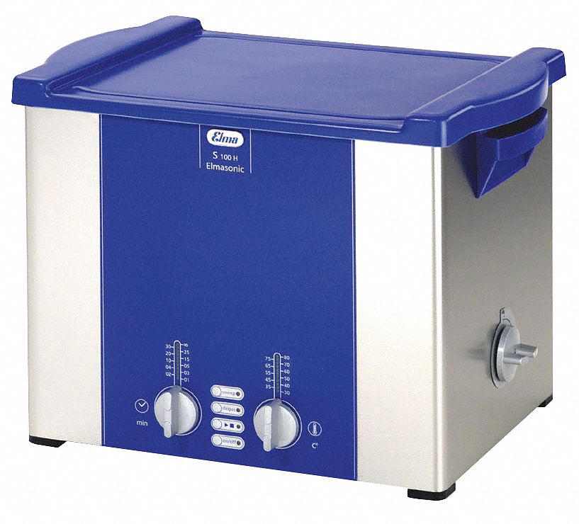 ELMA ULTRASONICS, 2.5 gal Tank Capacity, 9 3/8 in Tank Dp, Ultrasonic