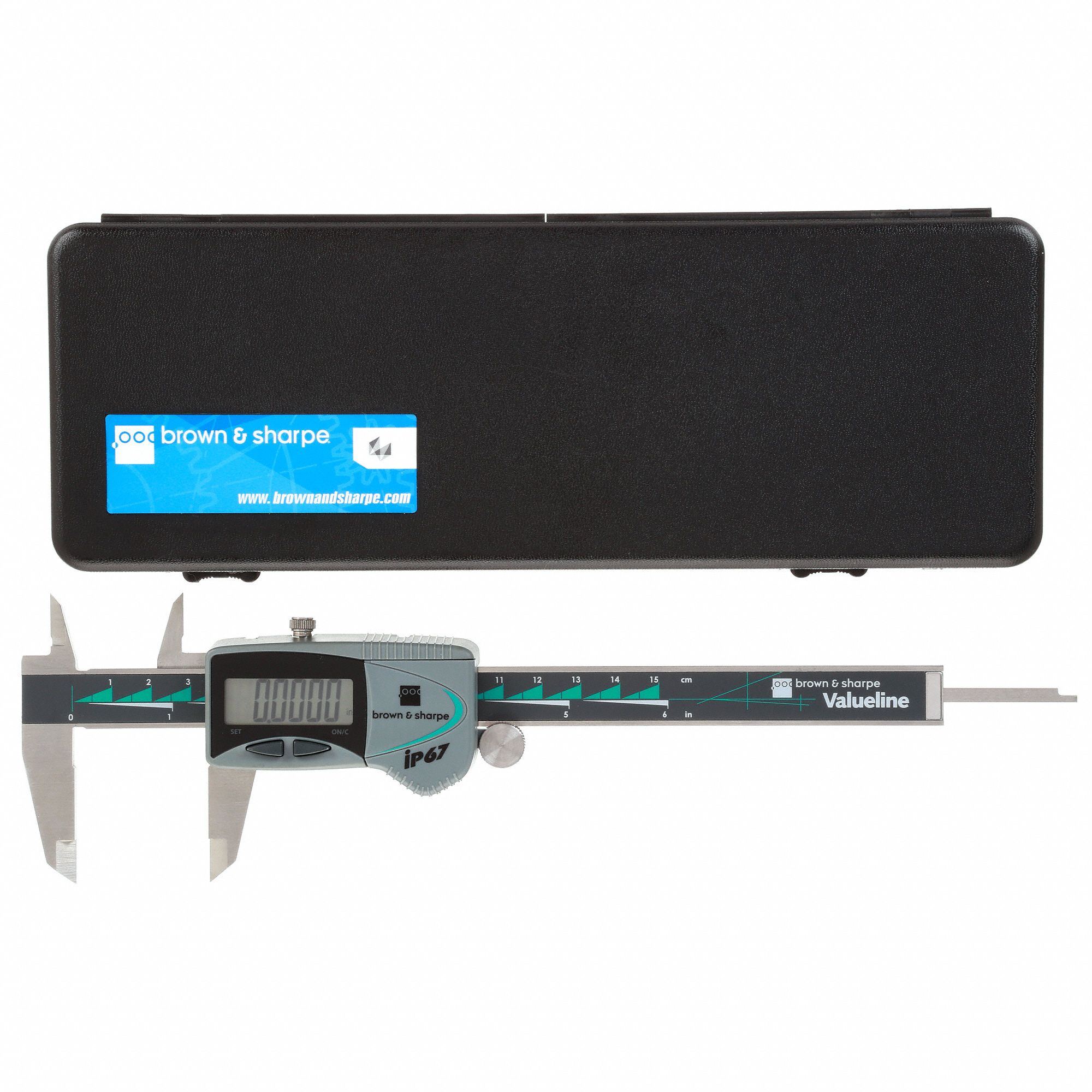 TESA BROWN & SHARPE 4Way Digital Caliper, Range 0 in to 6 in, 0 to 150
