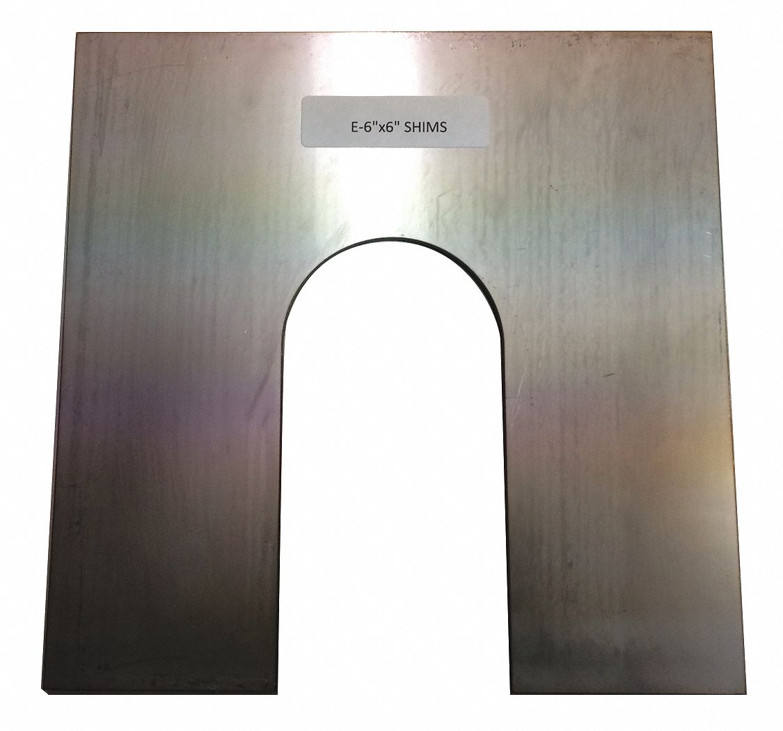 GRAINGER APPROVED Stainless Steel Slotted Shim, 0.003 in Thickness
