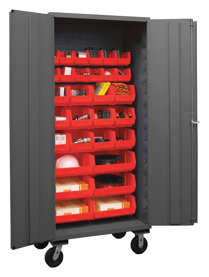 DURHAM MFG, 36 in x 24 in x 80 in, 0 Shelves, Bin 36EZ47