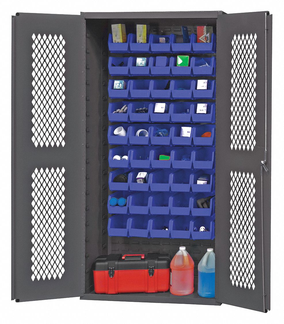 DURHAM MFG, 36 in x 18 in 72 in, 0 Shelves, Bin 36FC36