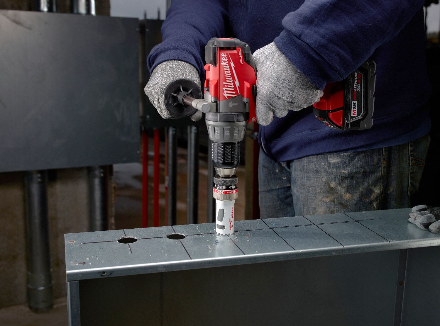 MILWAUKEE Hole Saw Kit, Primary Material Application Metal, High Speed