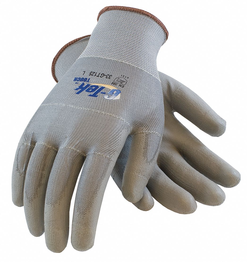 PIP Mechanics Gloves, XL, Gray, PR 36H92533GT125/XL Grainger