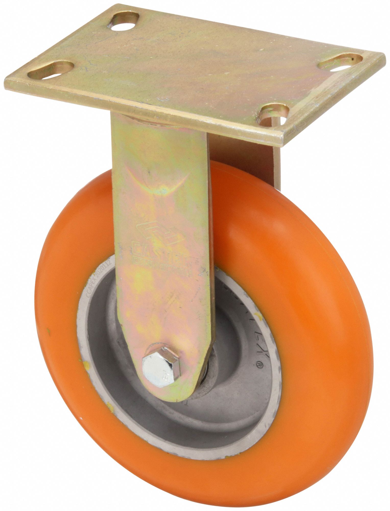 8 in Wheel Dia., 1200 lb, MaintenanceFree Plate Caster 36HW78CDPG
