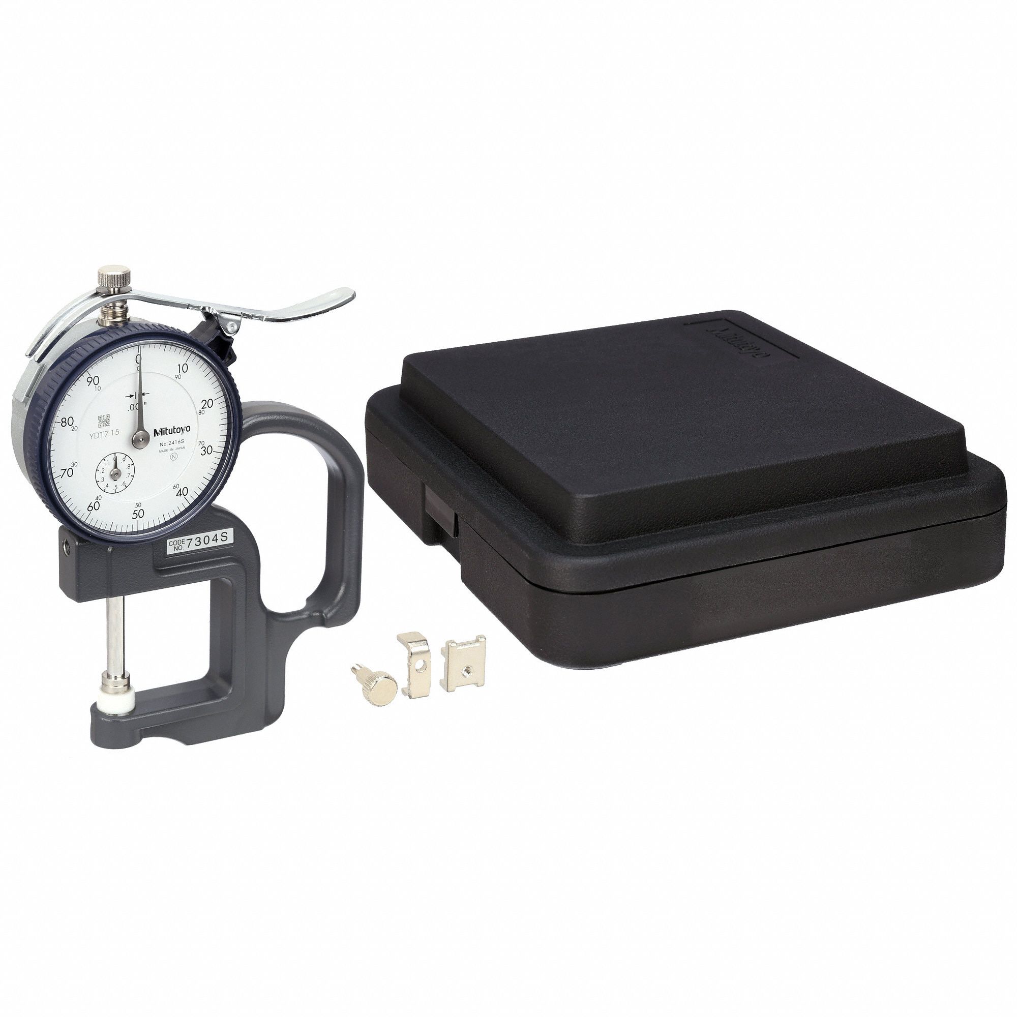 MITUTOYO Dial Thickness Gauge, Range 0 in to 1 in, Throat